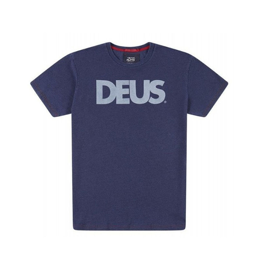 DEUS EX MACHINA All Caps Indigo Tee Shirt