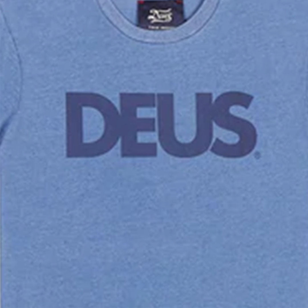 DEUS EX MACHINA All Caps Indigo Tee Shirt