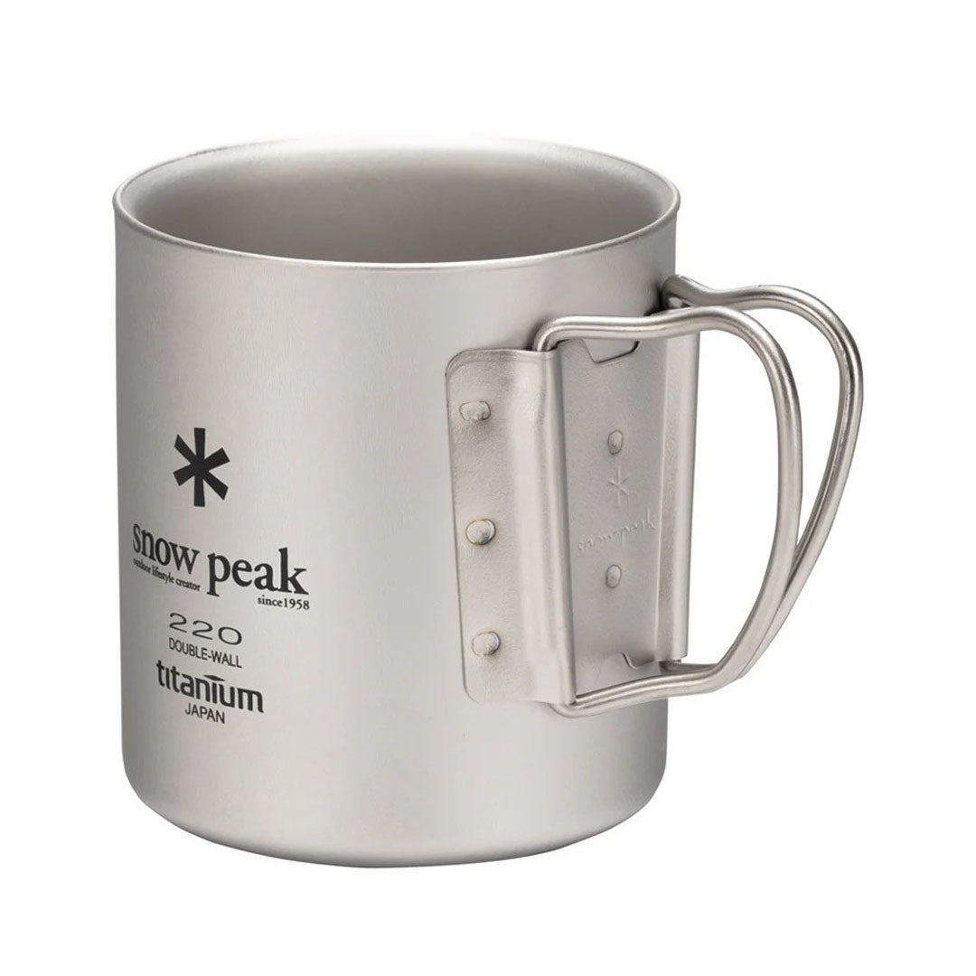 SNOW PEAK Titanium Double Wall Cup 220