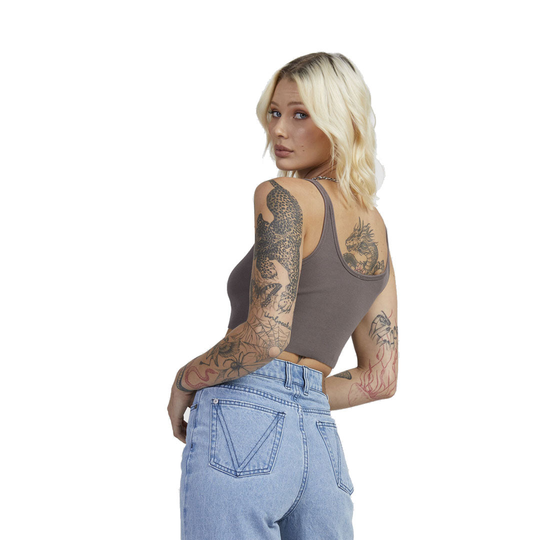 RVCA Old Rvca Cropped Tank Shirt