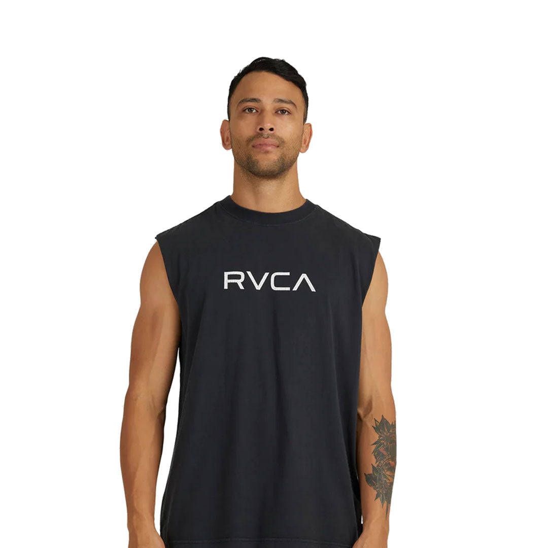 RVCA Big Rvca Washed Tees Blk Shirt