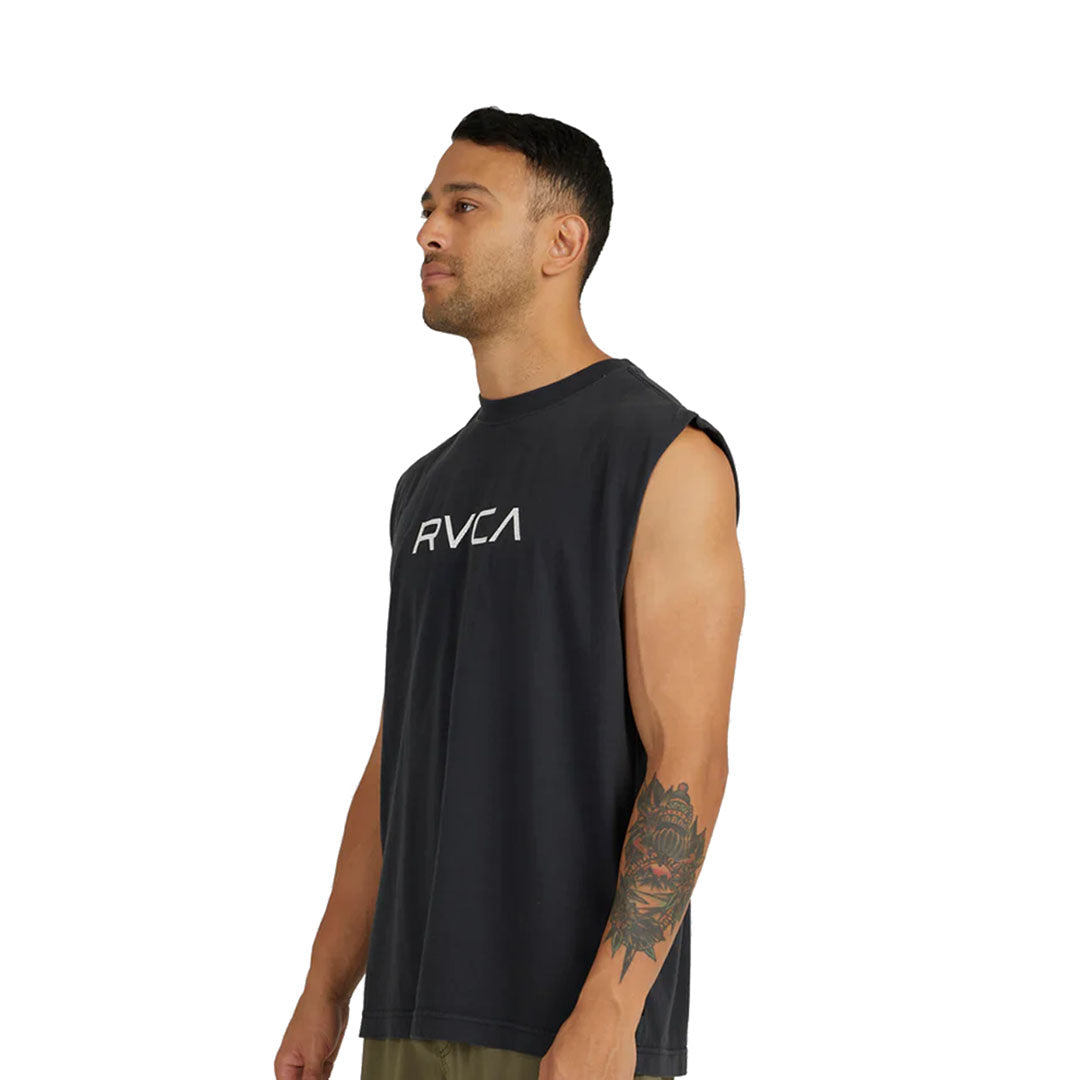 RVCA Big Rvca Washed Tees Blk Shirt