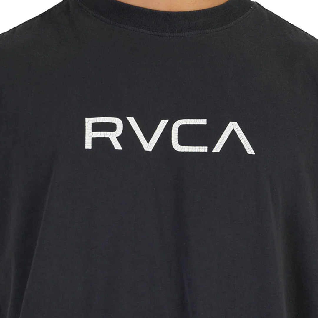 RVCA Big Rvca Washed Tees Blk Shirt