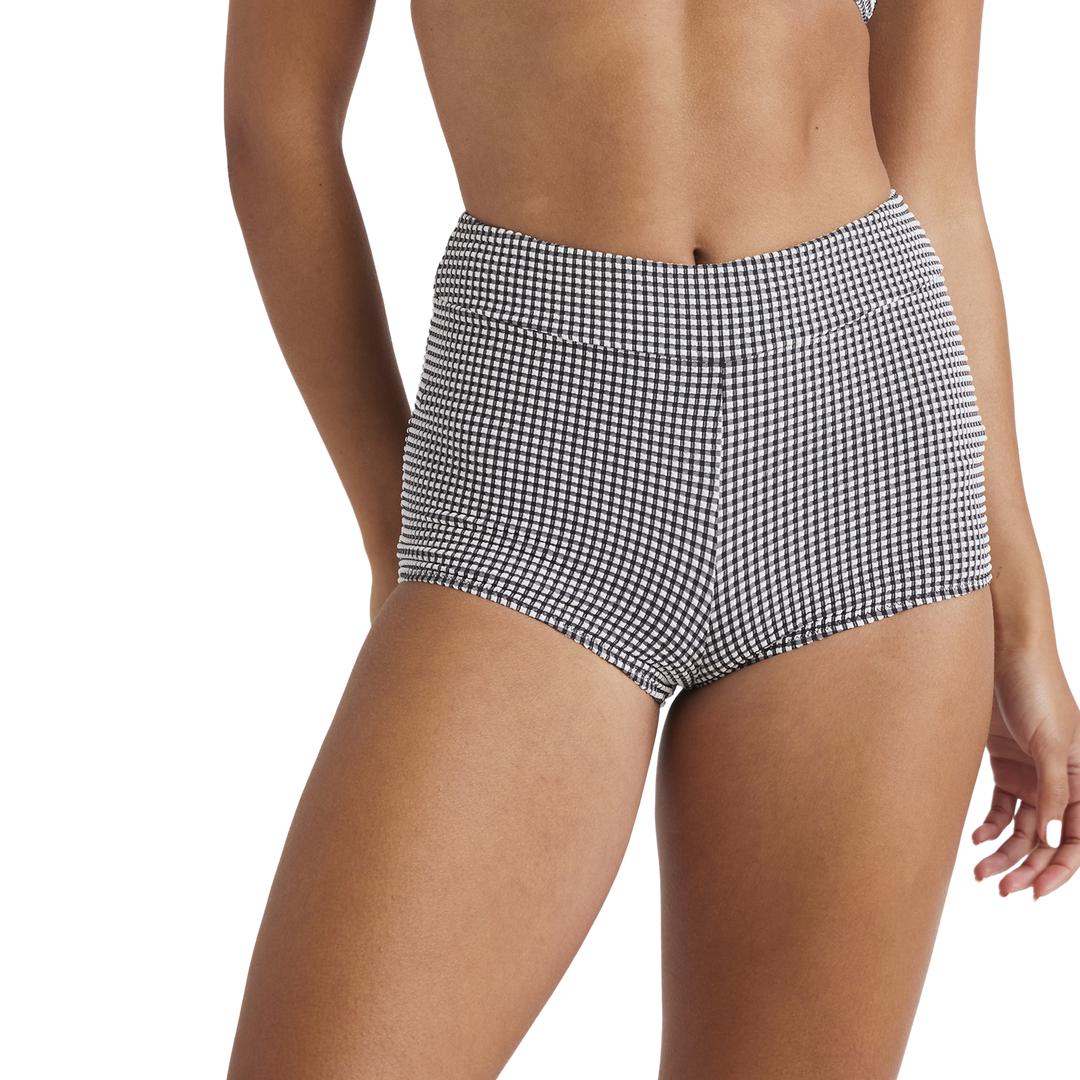 ROXY Gingham Shorty Bikini Bottom