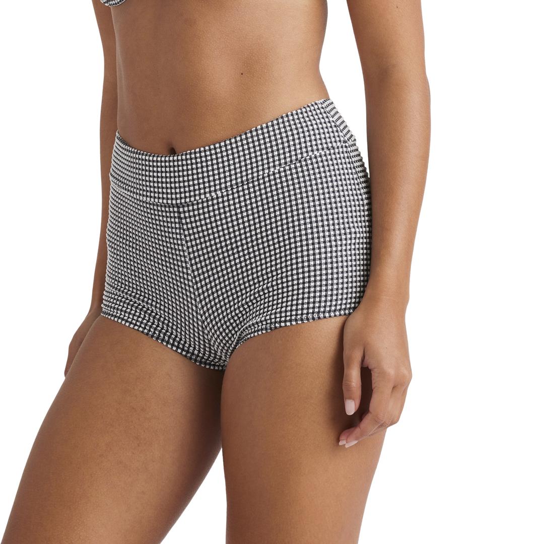 ROXY Gingham Shorty Bikini Bottom
