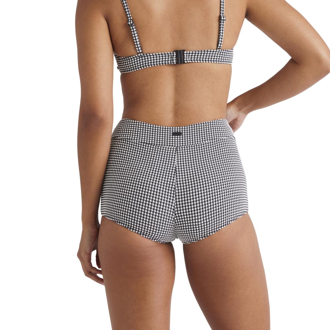 ROXY Gingham Shorty Bikini Bottom