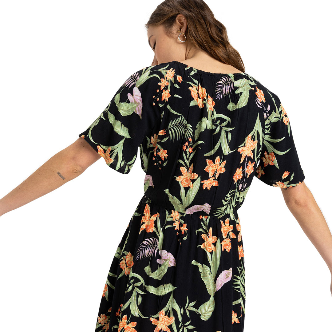 ROXY Tropical Tides Crinkle Mini Dress