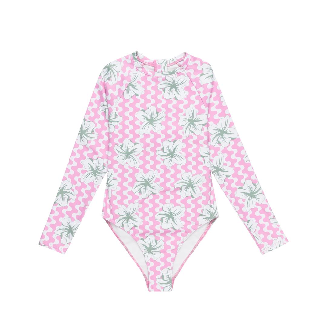 ROXY Party Waves Onesie Kids Girls Rashguard