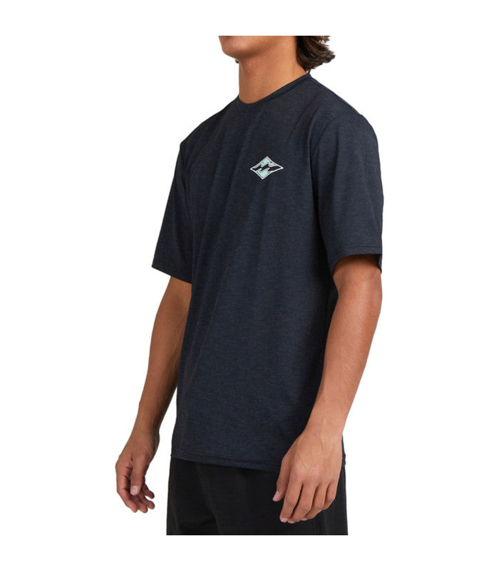 BILLABONG Diamond Shoreline Lf Ss Mens Black Heather