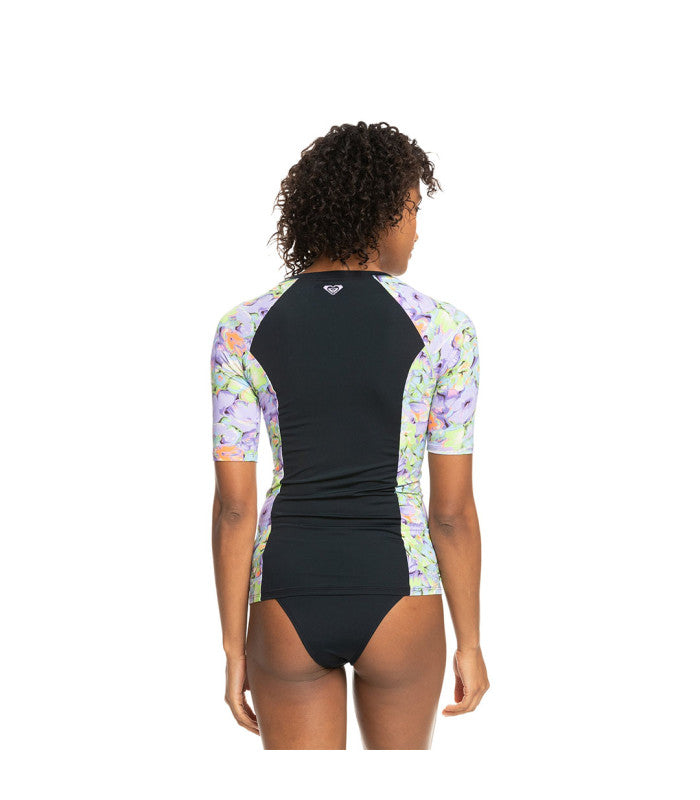 ROXY New SS Lycra Zipped Throught Rashguard