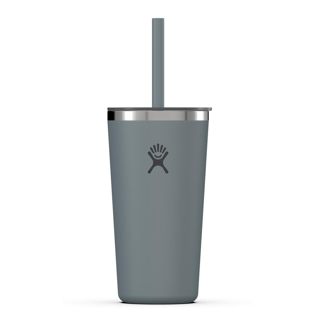 HYDRO FLASK HYDRO FLASK 20OZ TUMBLER CLEAR STRAW LID SHALE GRAY