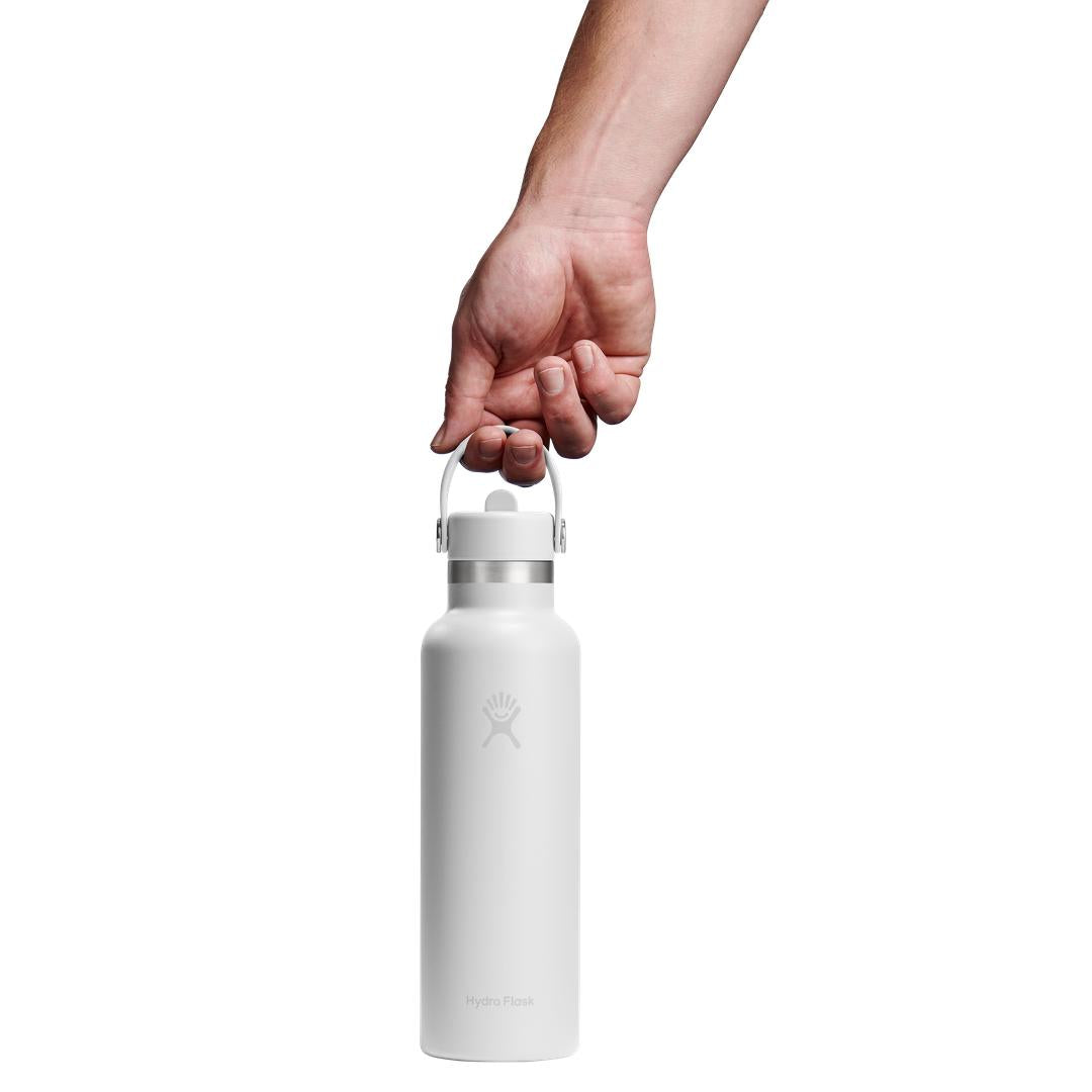 HYDRO FLASK HYDRO FLASK 21OZ STANDARD FLEX STRAW CAP WHITE