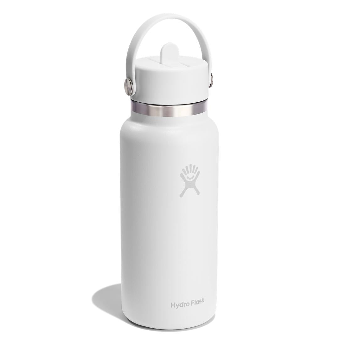 HYDRO FLASK HYDRO FLASK 32OZ WIDE FLEX STRAW CAP WHITE