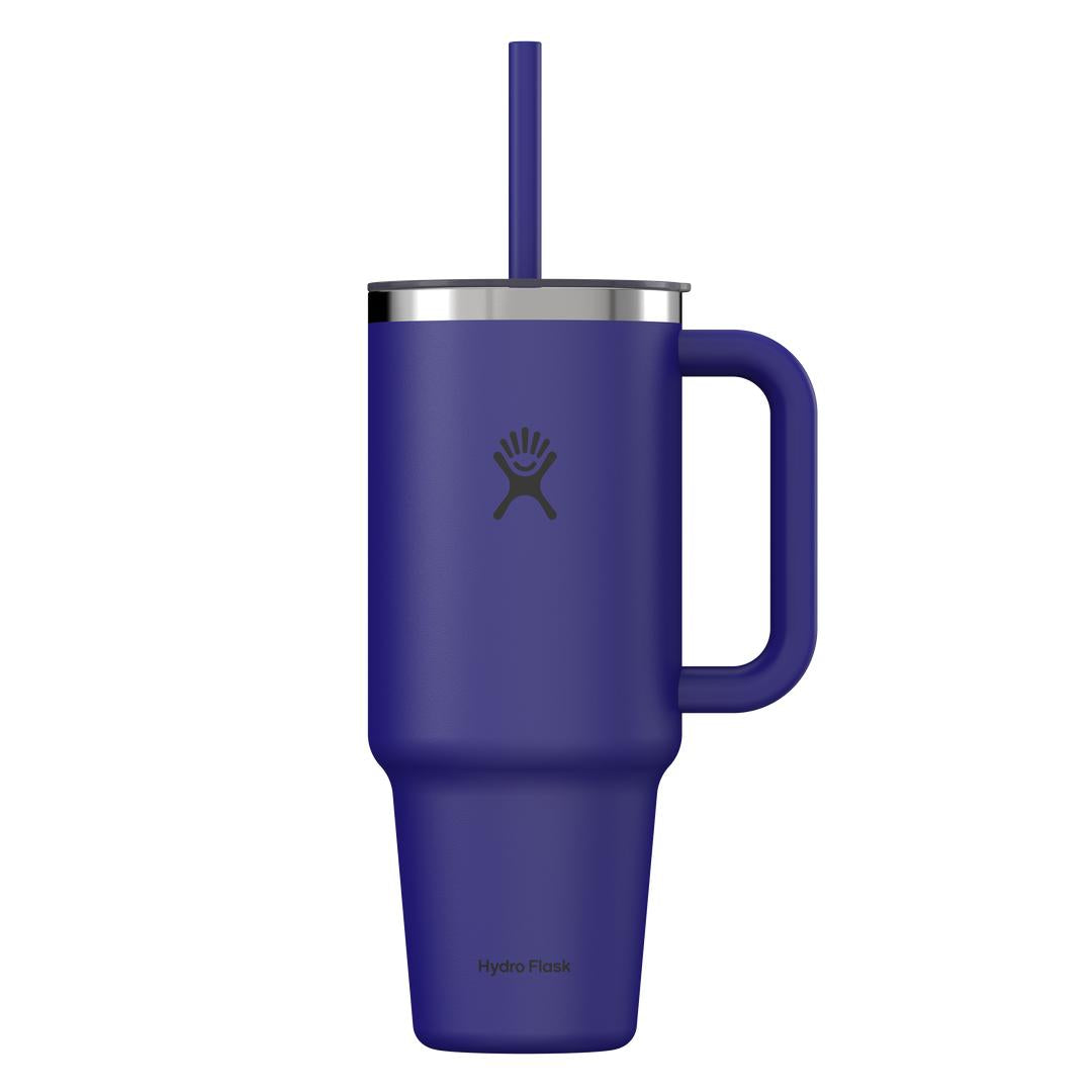 HYDRO FLASK HYDRO FLASK 40OZ TRAVEL TUMBLER CLEAR LID CAPRI BLUE