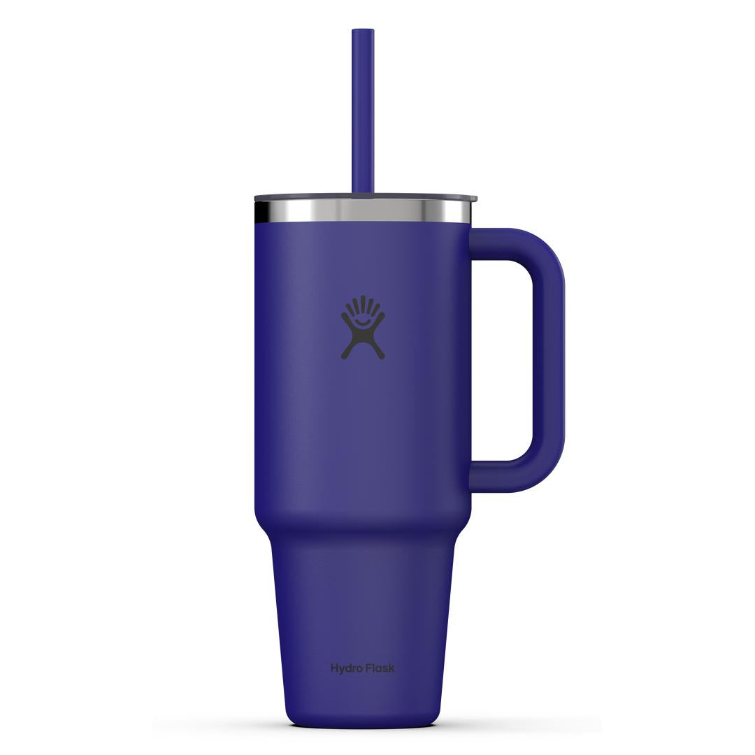HYDRO FLASK HYDRO FLASK 40OZ TRAVEL TUMBLER CLEAR LID CAPRI BLUE