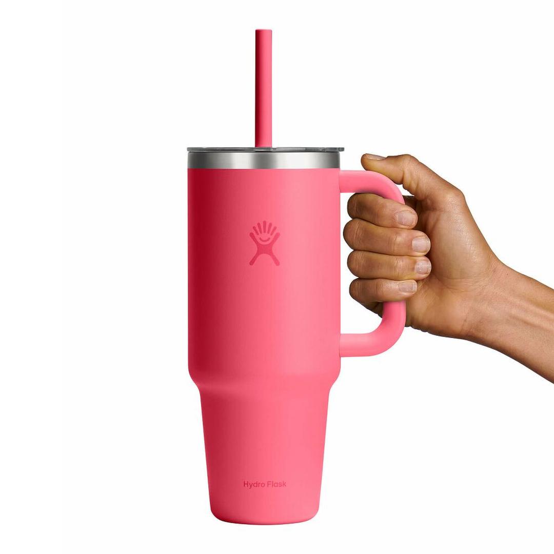 HYDRO FLASK HYDRO FLASK 40OZ TRAVEL TUMBLER CLEAR LID POPSTAR PINK