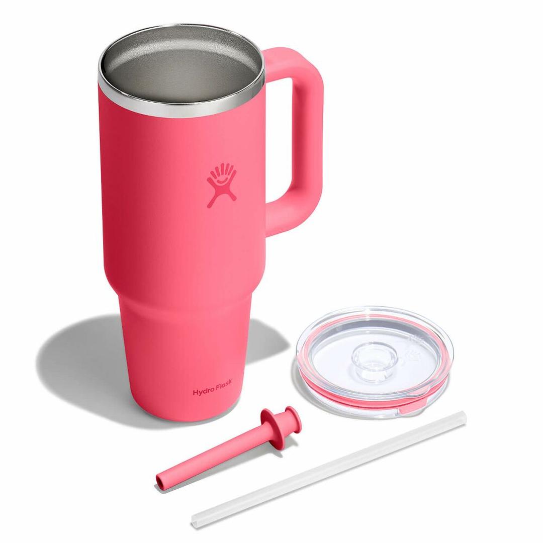 HYDRO FLASK HYDRO FLASK 40OZ TRAVEL TUMBLER CLEAR LID POPSTAR PINK