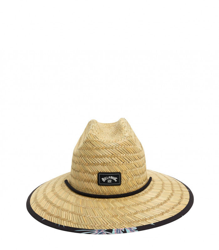 BILLABONG TIDES PRINT STRAW HAT Black