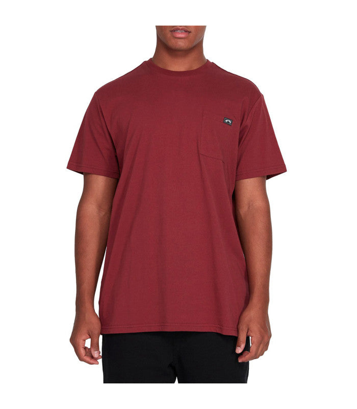 BILLABONG PREMIUM POCKET TEE Red