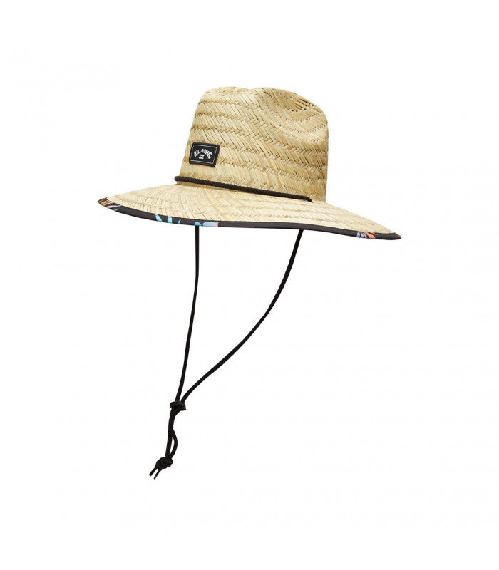 BILLABONG TIDES PRINT STRAW HAT Black