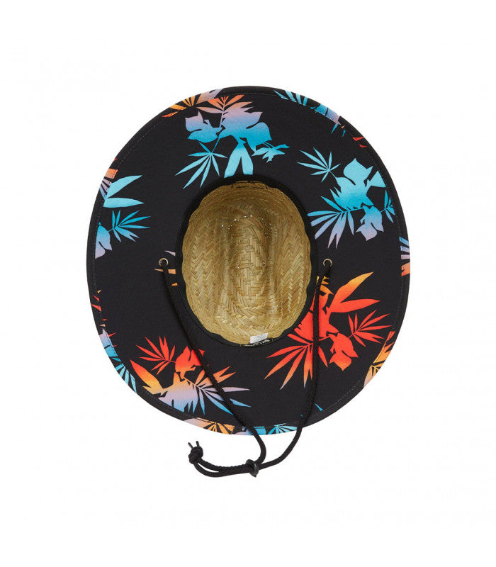 BILLABONG TIDES PRINT STRAW HAT Black