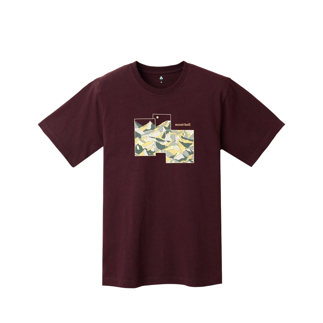MONTBELL Ps Cotton T Mount Collage Short Sleeves Polo