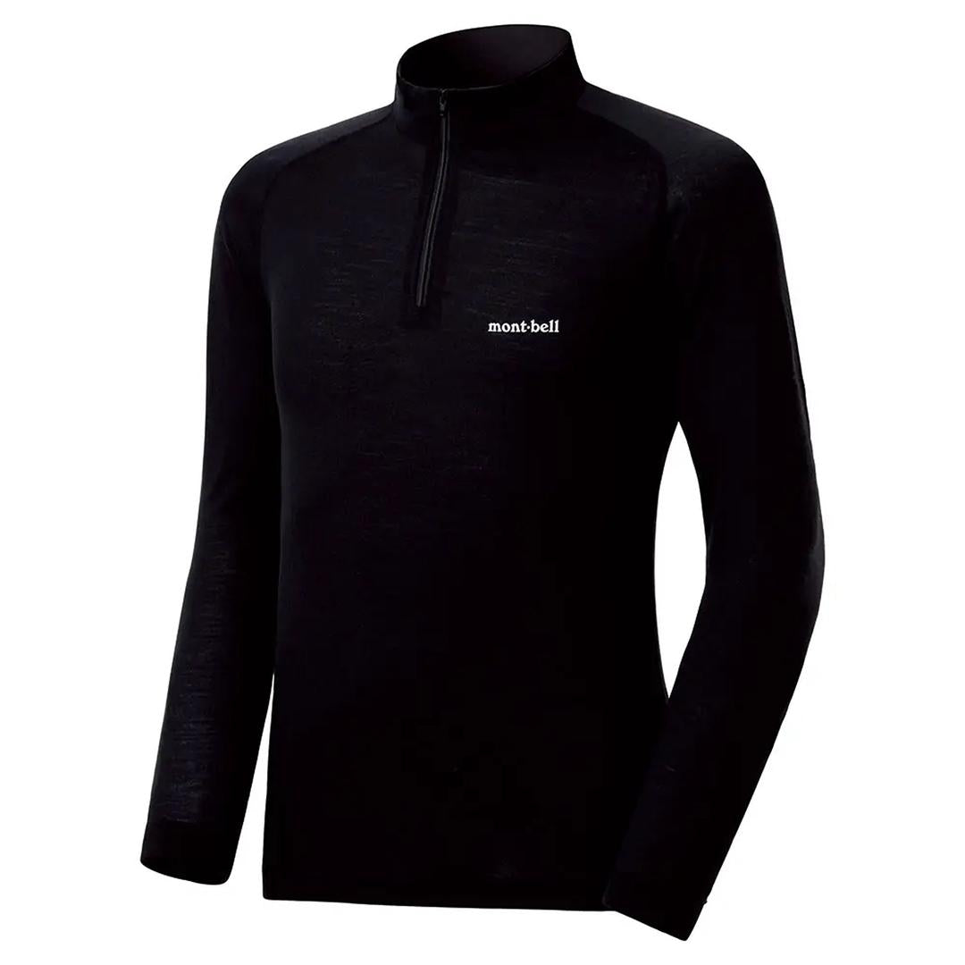 MONTBELL Super Merino Wool Middle Weight High Neck Shirt Baselayer
