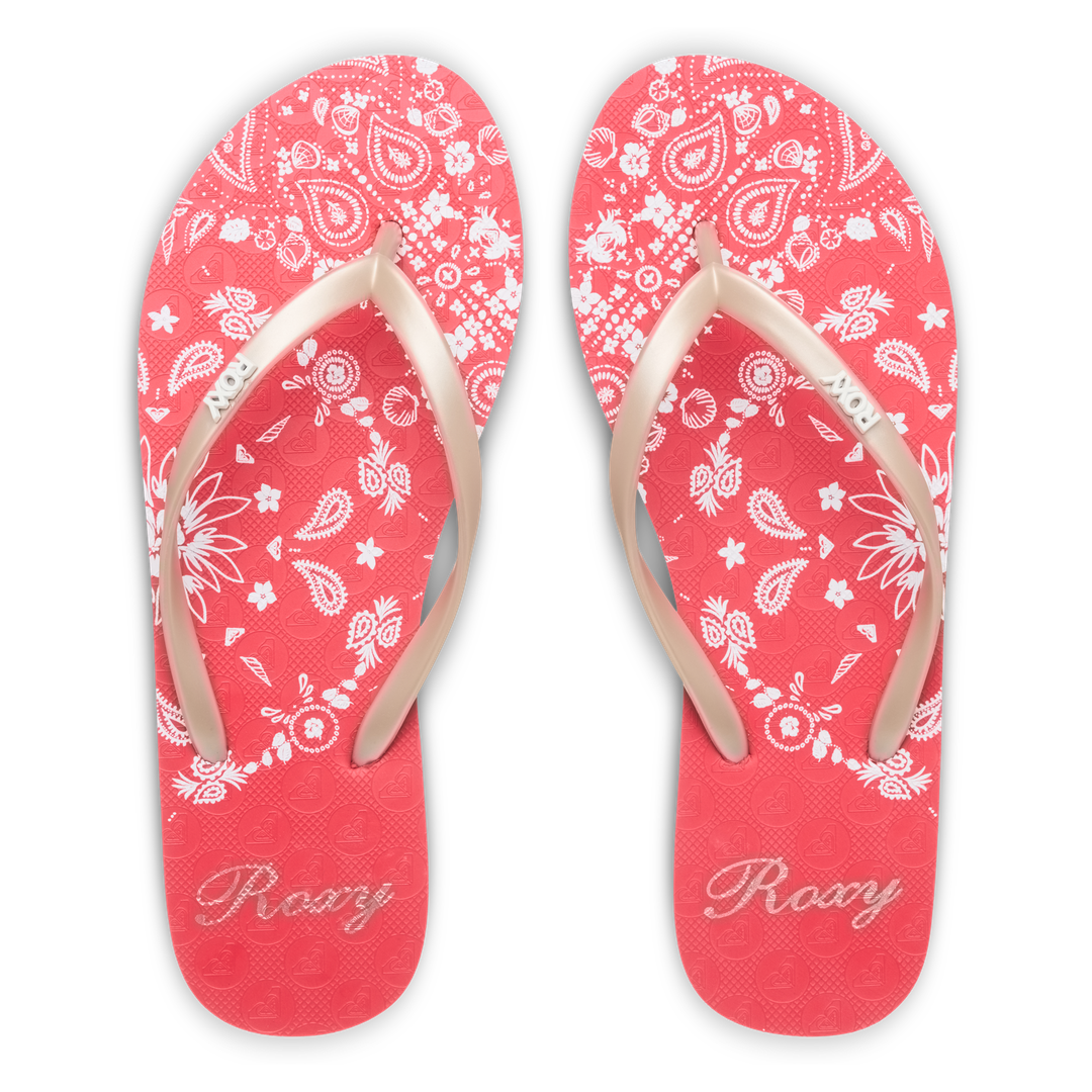 ROXY New Viva Printed Toe Post Sandals