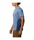 Columbia Men's M Zero Ice Cirro-Cool SS Shirt Blue