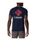 Columbia Men's Maxtrail SS Logo Tee Blue