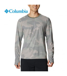 Columbia Men's M Sun Deflector Summerdry LS Shirt Grey