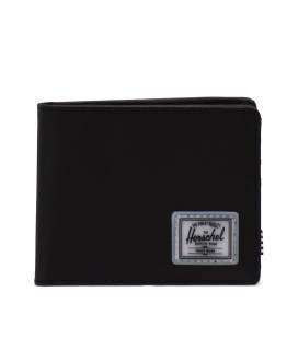 Herschel Roy Coin Rfid Weather Resistant Black Wallet