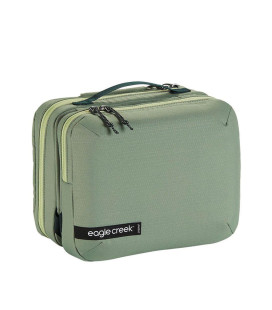 EAGLE CREEK US PACK-IT REVEAL TRIFOLD TOILETRY KIT MOSSY GREEN
