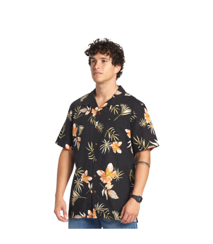 QUIKSILVER Tropical Floral Ss Mens Black