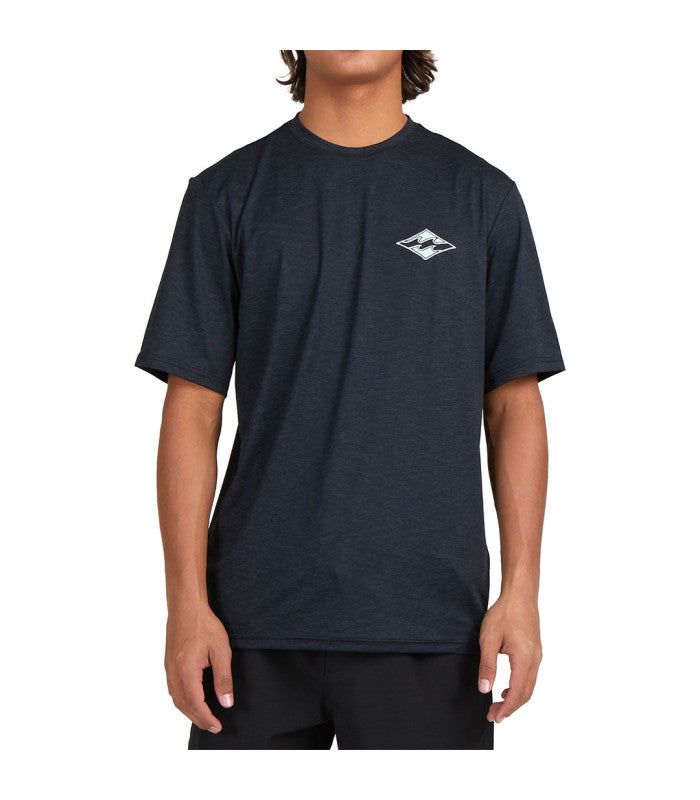 BILLABONG Diamond Shoreline Lf Ss Mens Black Heather