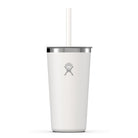 HYDRO FLASK HYDRO FLASK 20OZ TUMBLER CLEAR STRAW LID WHITE