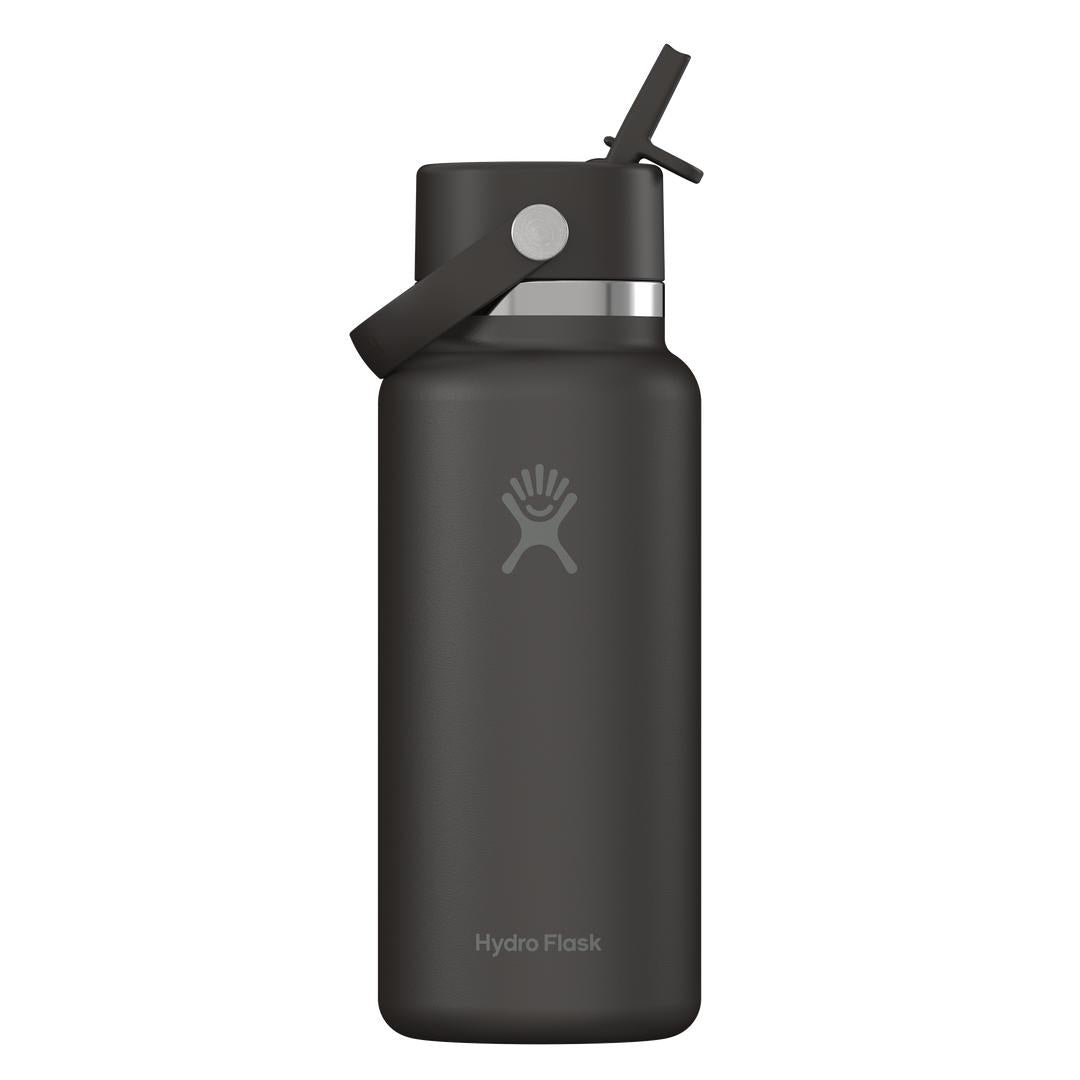 HYDRO FLASK HYDRO FLASK 32OZ WIDE FLEX STRAW CAP BLACK