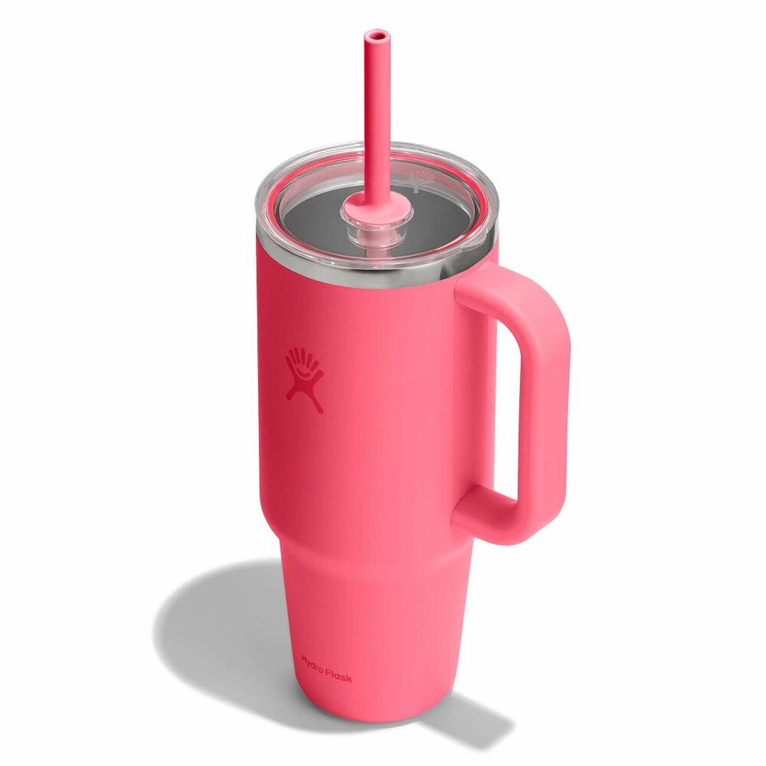 HYDRO FLASK HYDRO FLASK 40OZ TRAVEL TUMBLER CLEAR LID POPSTAR PINK