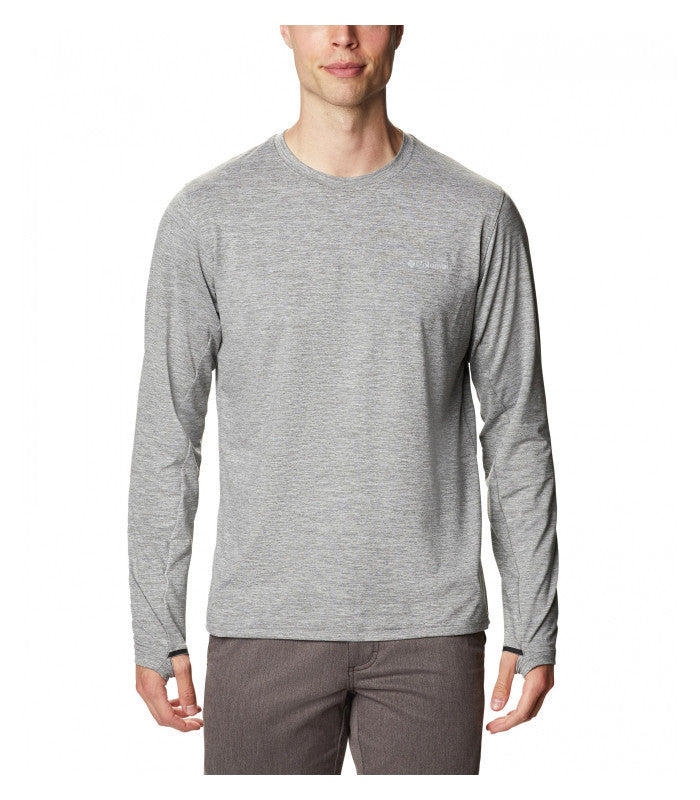COLUMBIA SPORTSWEAR Columbia Men's Tech Trail Long Sleeve Crew II Grey