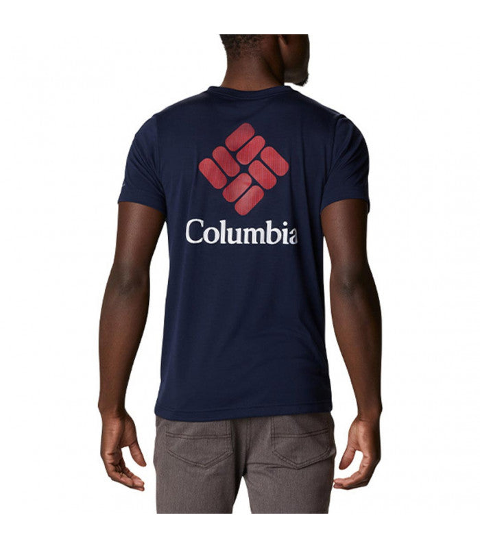COLUMBIA SPORTSWEAR Columbia Men's Maxtrail SS Logo Tee Blue