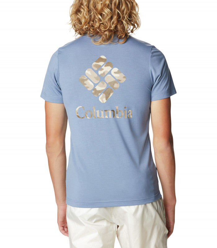 COLUMBIA SPORTSWEAR Columbia Men's Maxtrail SS Logo Tee Blue