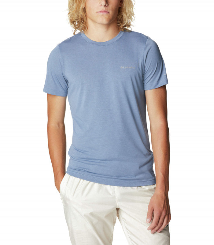 COLUMBIA SPORTSWEAR Columbia Men's Maxtrail SS Logo Tee Blue