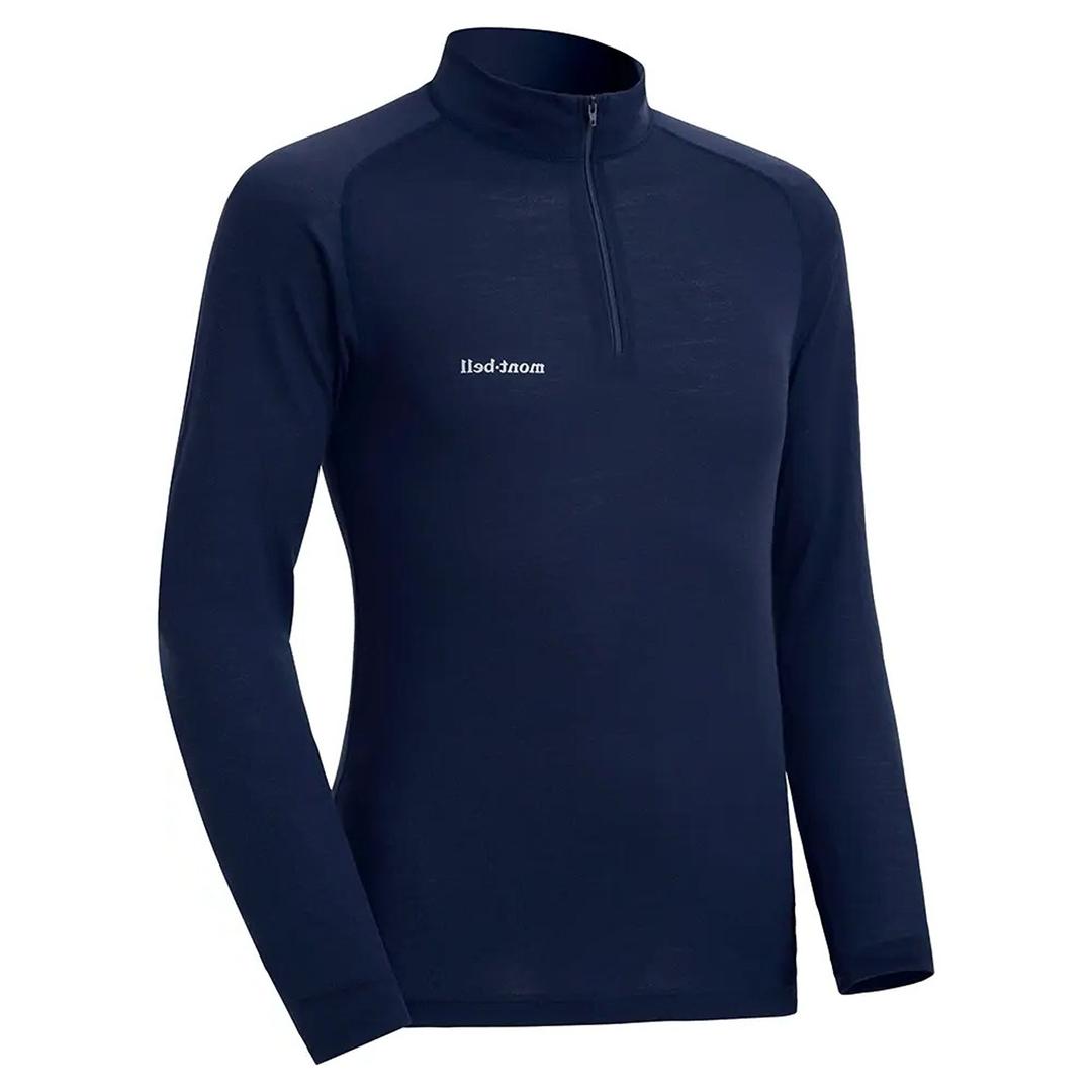 MONTBELL Super Merino Wool Middle Weight High Neck Shirt Baselayer