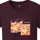 MONTBELL Pear Skin Cotton T Mountain Collage Short Sleeves Shirt