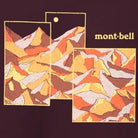 MONTBELL Pear Skin Cotton T Mountain Collage Short Sleeves Shirt