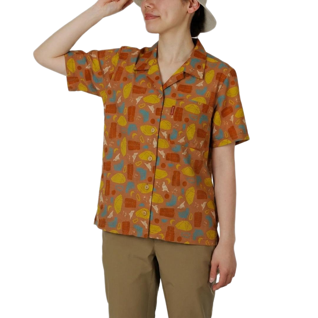 Montbell MONTBELL COOL MESH ALOHA SHIRT #2 WOMENS SHORT SLEEVES SHIRT