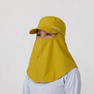 Montbell MONTBELL WICKRON UV-TECT FIELD DETACHABLE FACE SHADE WORK CAP YELLOW UNISEX HEADWEAR