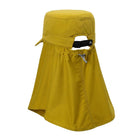 Montbell MONTBELL WICKRON UV-TECT FIELD DETACHABLE FACE SHADE WORK CAP YELLOW UNISEX HEADWEAR