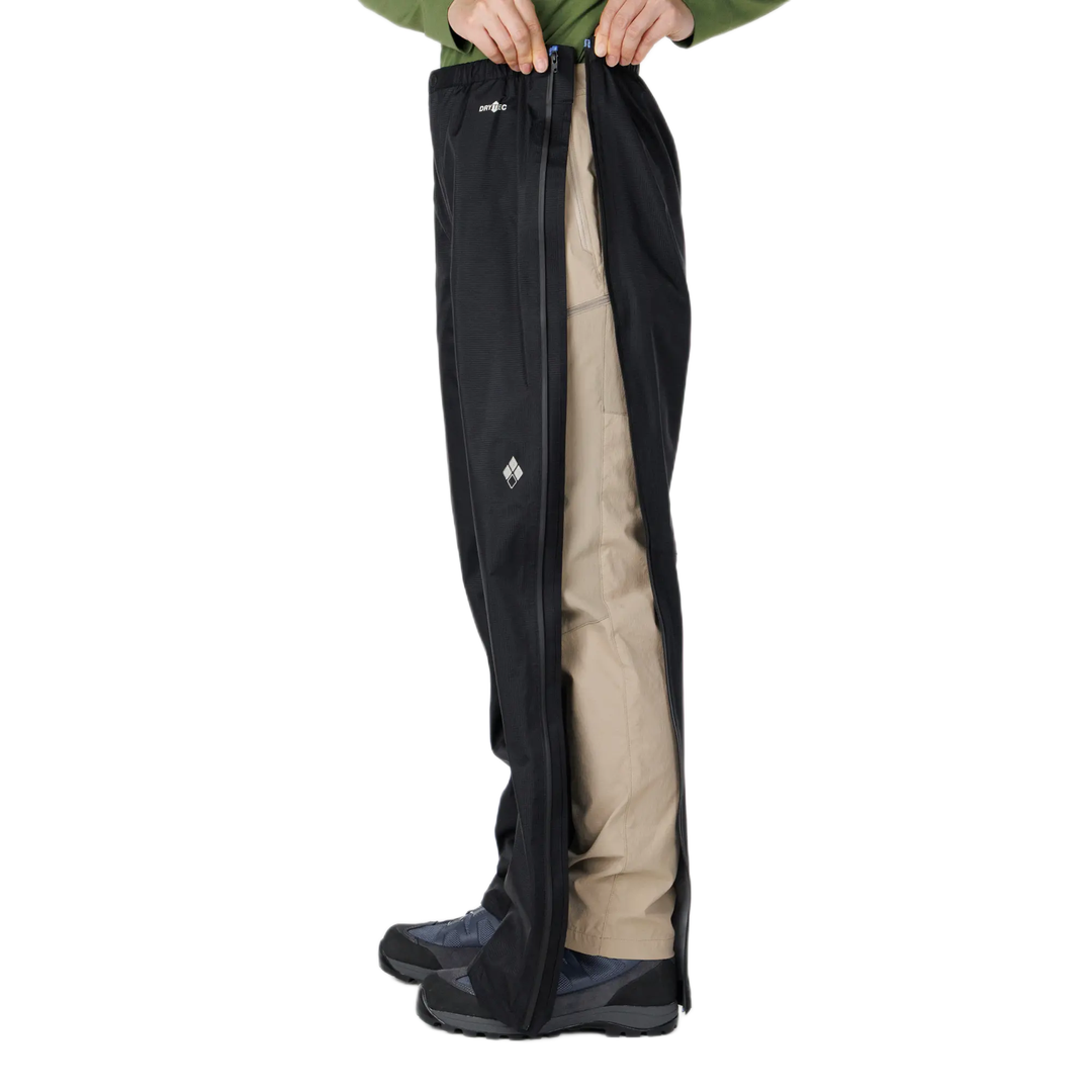 Montbell MONTBELL DRYTEC FULLZIP RAIN PANTS BLACK WOMENS PANTS
