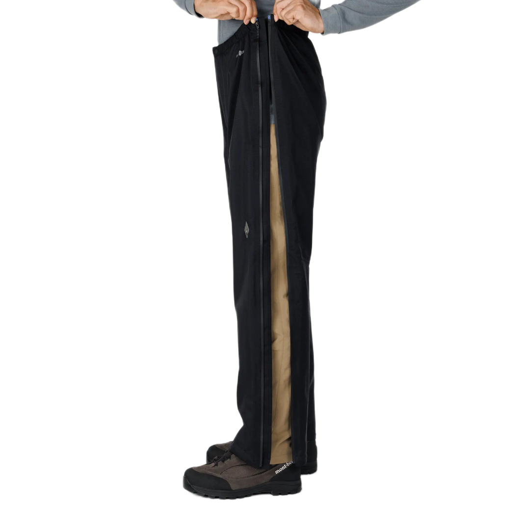Montbell MONTBELL DRYTEC FULLZIP RAIN PANTS BLACK MENS PANTS